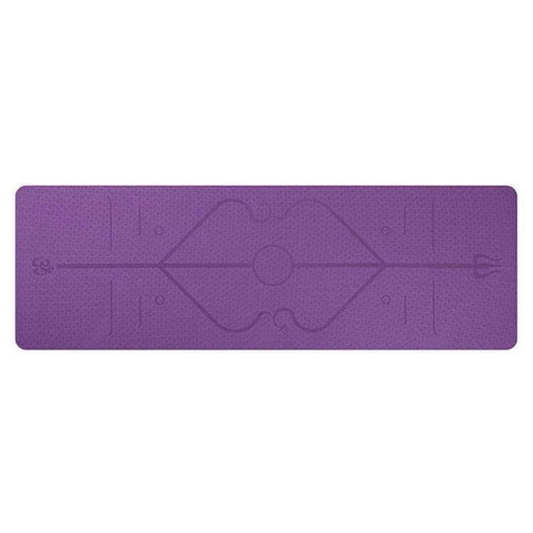 BodyPurge Eco-Friendly Non-Slip Yoga Mat with Body Alignment System