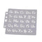 Unics Reusable Alphabet Letter Stencil Template for Scrapbooking