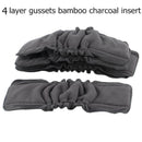 Axen 5 Pcs Bamboo Charcoal Insert, Baby Cloth Diaper Mat