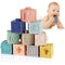 Babop Baby Soft Stackable Building Blocks | Early Education Squeeze Toys for Teething Chewing