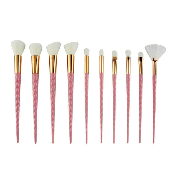 Balare 10-pcs Makeup Brush Set with Pink Handle