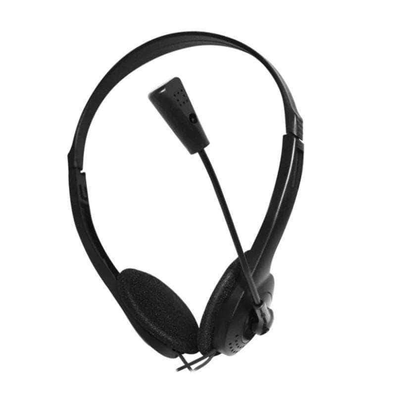 Beatbucks Wired 3.5mm Stereo Headset | Noise Cancelation | Mic Adjustable Headband for Laptop / Desktop - Ooala