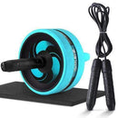 BooZoo New 2 in 1 Abdominal Ab Roller with Jump Rope | Best for Arm, Waist & Leg Gym Fitness Exercise - Ooala