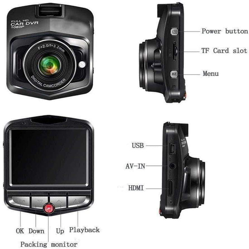 Camgeek Dashcam Mini Car DVR Full HD 1080P Camera Video Recorder with Night Vision G-sensor - Ooala