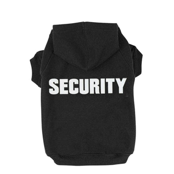 ChicAttire Security Pet Clothes |  Hoodies For Cats and Dogs, Black