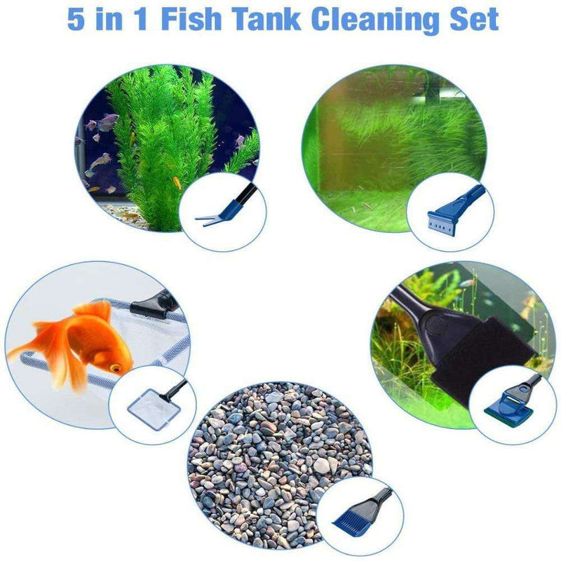CleanBox 5-in-1 Multi-function Aquarium/Fish Tank Cleaning Tool - Ooala