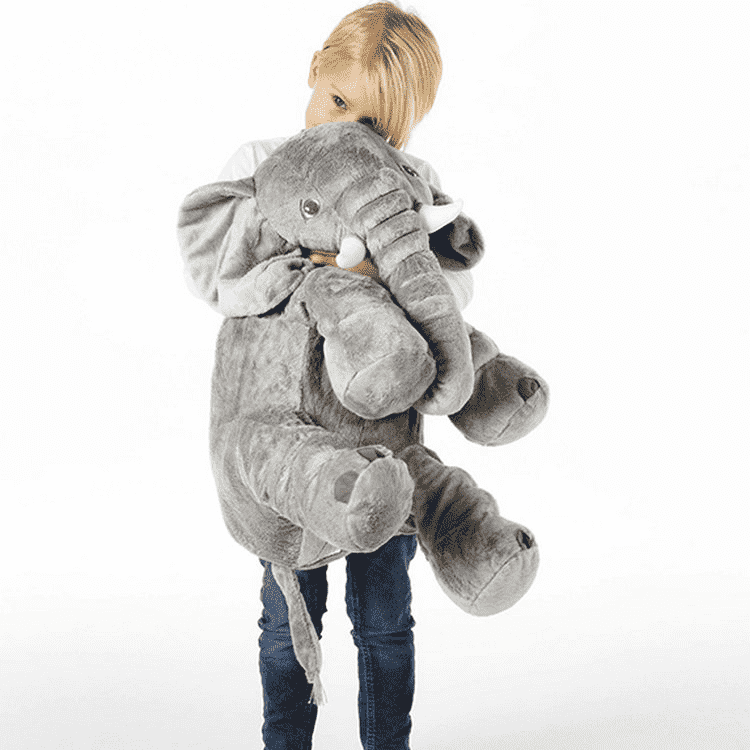 Fizzley Elephant Stuffed Animal Baby Plush Toy, Kids Sleeping Back Cushion | 60CM