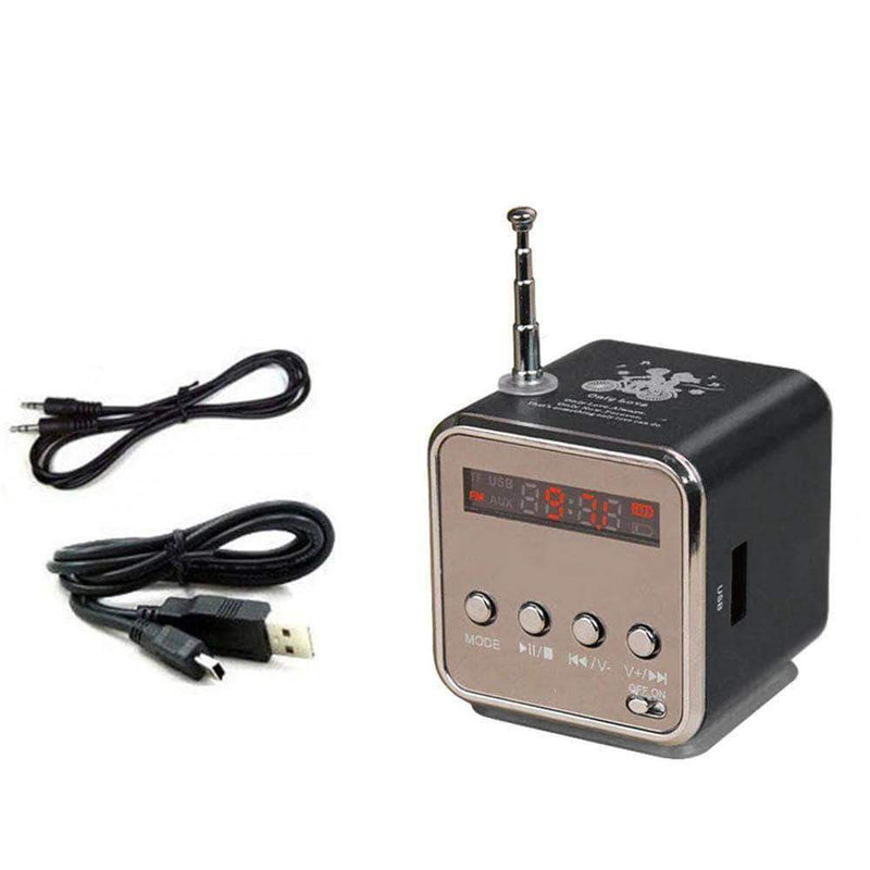 Hengary Portable Digital Music MP3 Player | Speaker FM Radio | Supports Micro SD/TF/USB - Ooala