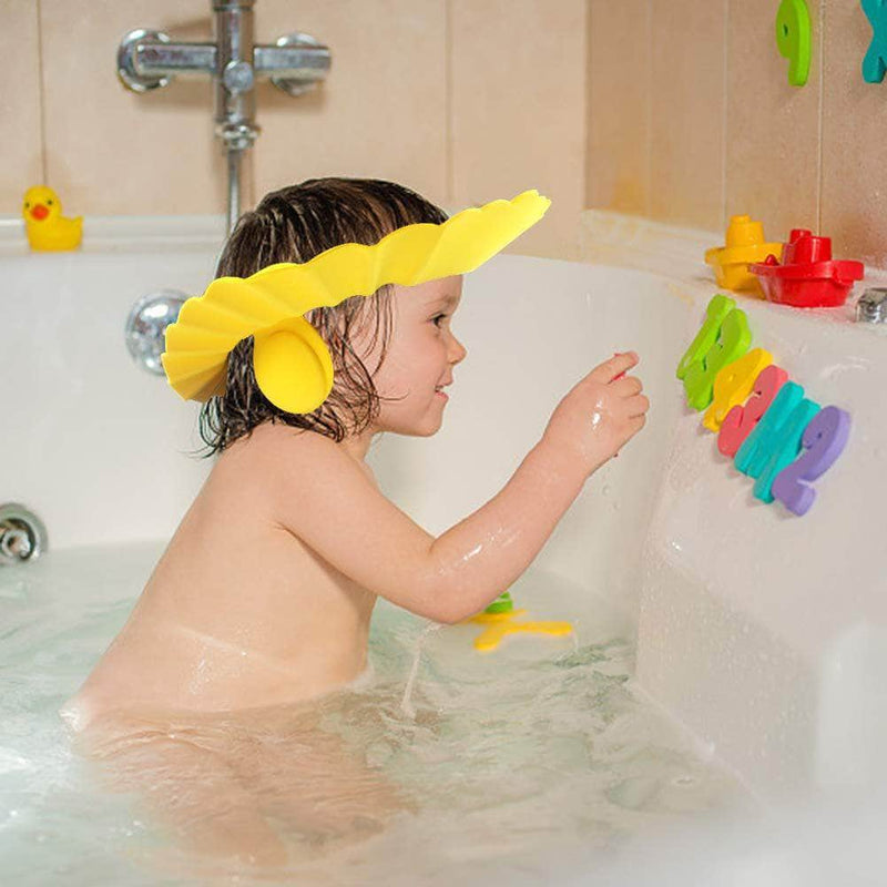 Fondle Baby Silicone Shower Cap w/ Ear Protection | Adjustable Bathing Hat for Infants & Toddler