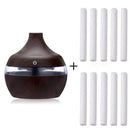 ForestMist  7 Color Night Light Cool Mist Essential Oil Humidifier with 10 Cotton Swabs, Dark Brown