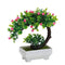 Funterior Rose Style Artificial Bonsai Tree Plants | Small Ornaments For Home Decoration