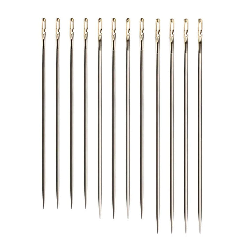 Glines 12-pcs Self-Threading Needles for Persons with Poor Eyesight