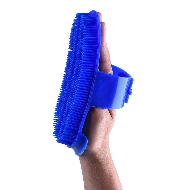 Grapevine Plastic Curry Comb with Strap Horse Grooming Tool | Tail Comb Massage Brush | Random Color - Ooala