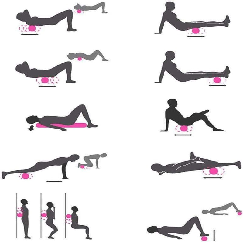 HealthyLifestyle Yoga Foam Roller | Gym Exercise Portable Yoga Block Fitness EVA | 60cm - Ooala