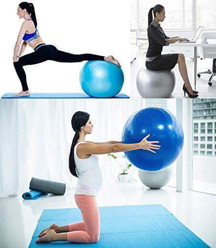 HealthyLifestyle Exercise Ball for Yoga, Fitness, Balance Stability, Extra Thick | 85cm - Ooala