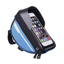 Hikush Waterproof Front Frame Handlebar Phone Case Bag with Touch Screen & Sun Visor