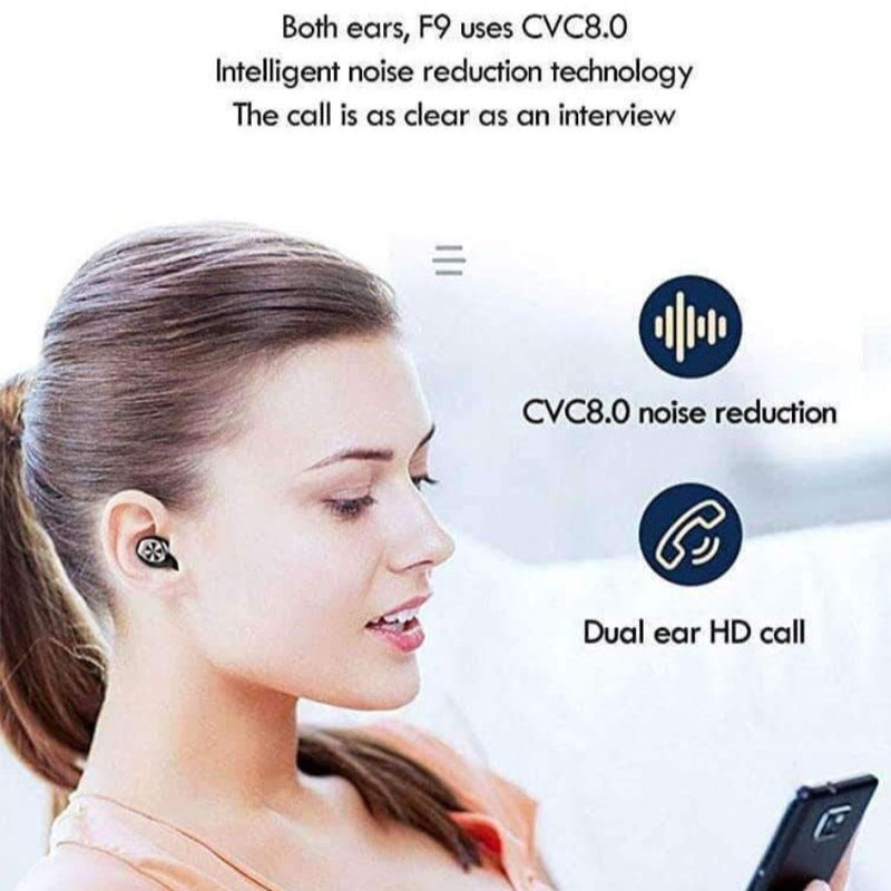 Bozti Bluetooth V5.0 Wireless Earphones with Microphone |  Waterproof Sports Headset | 2200mAH - Ooala