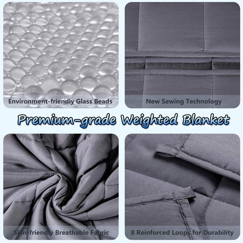 Bedouin Weighted Gravity Blanket, Decompression Quilt to Aid Sleep and Relieve Anxiety,100% Cotton - Ooala