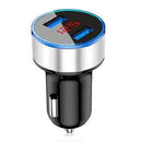 M1 LED Display Car Lighter and Charger with Dual USB Universal Phone Charger - Ooala