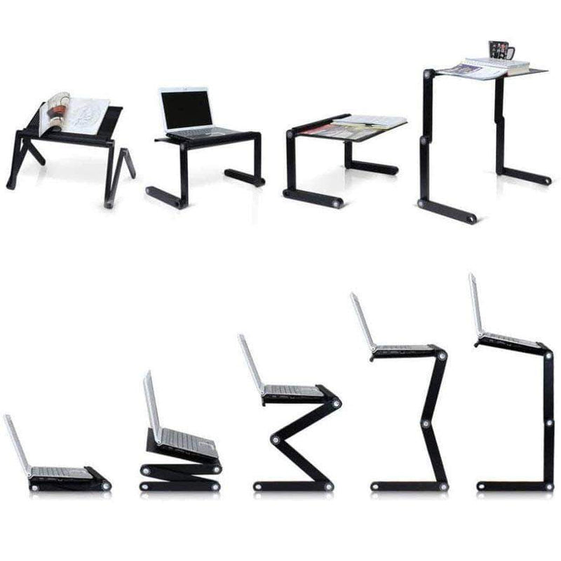 OFC Adjustable Laptop Desk | Portable Aluminum Lapdesk Tray - Ooala