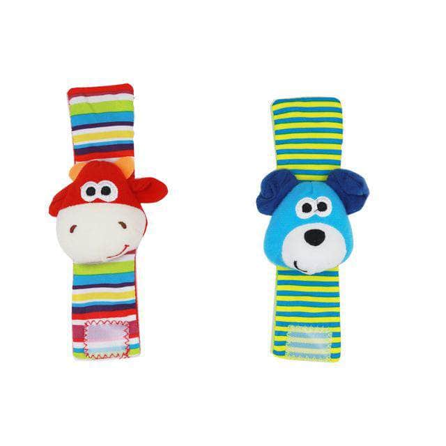 Babyn Playful & Colorful Infant Foot Socks, Wrist Rattle Toys