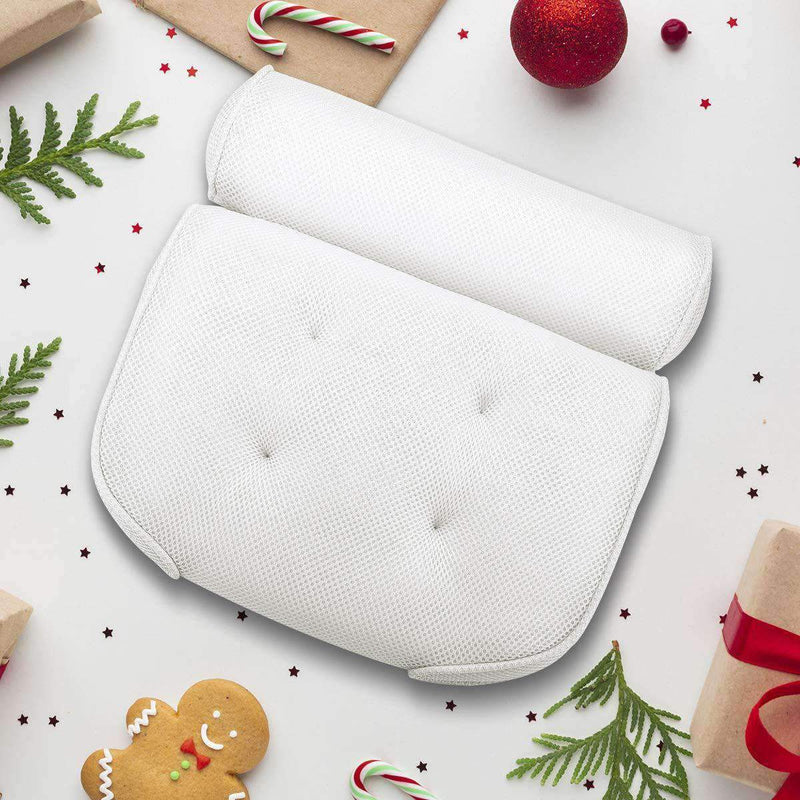 Lorofy Comfortable Soft Bath Cushion Headrest | Bathtub Pillow Fits Any Size of Tubs & Jacuzzi - Ooala