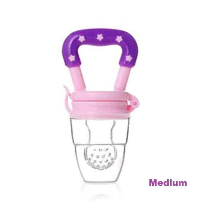 Calies Baby Fruit Feeder Pacifier - Fresh Food Feeder & Teething Toy for Toddlers & Kids│Pink