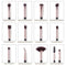 MakePro 12 pcs Makeup Brushes Set Perfect for Eye Makeup