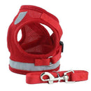 Ooala Red Pittex Adjustable Cat & Dog Vest Harness with Reflective Strap│Extra Small 16717568-red-xs