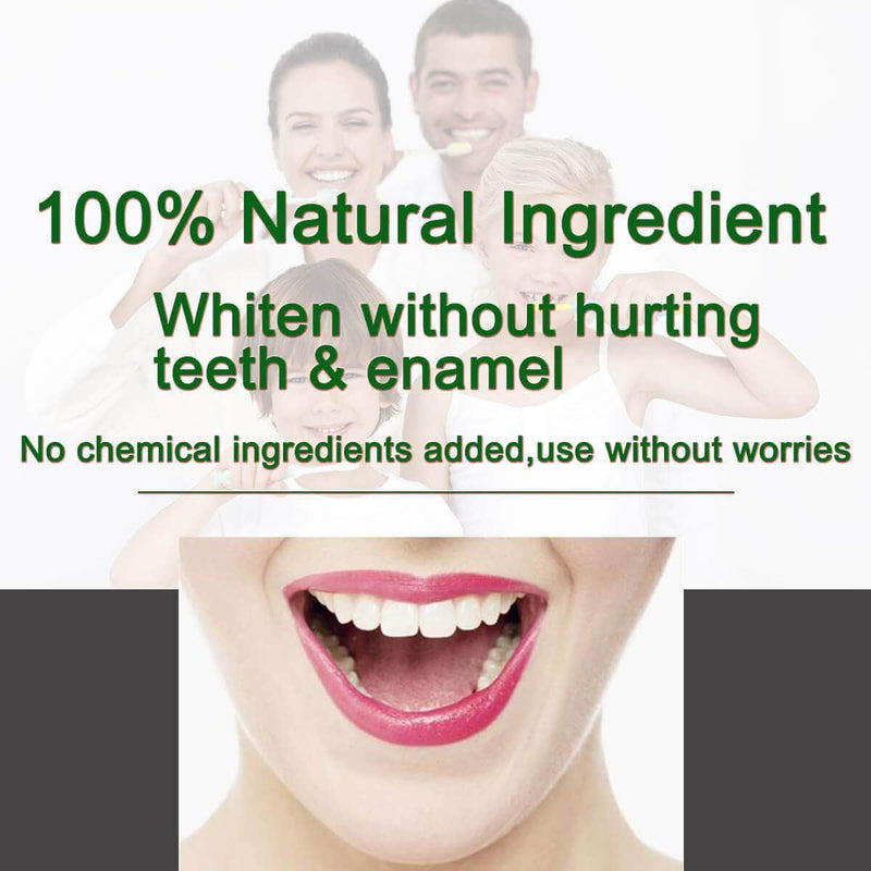 Woodesh Teeth Whitening Bamboo Charcoal Powder | Freshens Breath, Anti-Bacterial