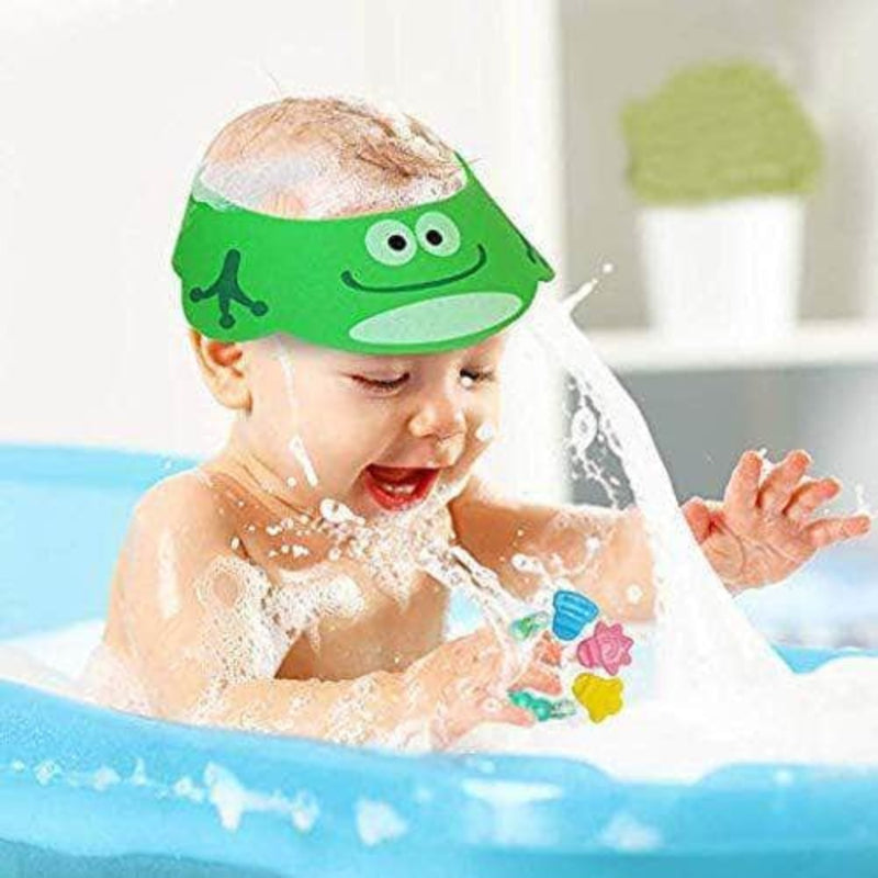 Oteq Baby Shower Bathing Cap | Soft & Adjustable Cartoon Hat