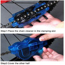 Physiqo Bike Chain Cleaning Tool Scrubber with 2Pcs Bicycle Cleaning Brush