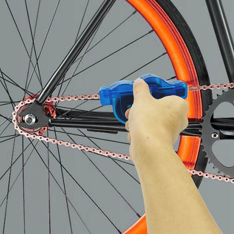 Physiqo Bike Chain Cleaning Tool Scrubber with Rotating Brushes Bicycle Clean Tool Set
