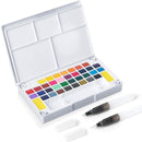 Pixeron Portable Watercolor Paint Set, 36 Assorted Colors for Artists, Beginners, and Students