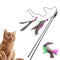 Purrade Cat Interactive Toy Stick | Feather Wand with Small Bell