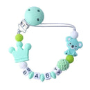 Siliconistic Silicone Koala & Beads Pacifier Clip | Baby Teething Soother Chew Toy Holder