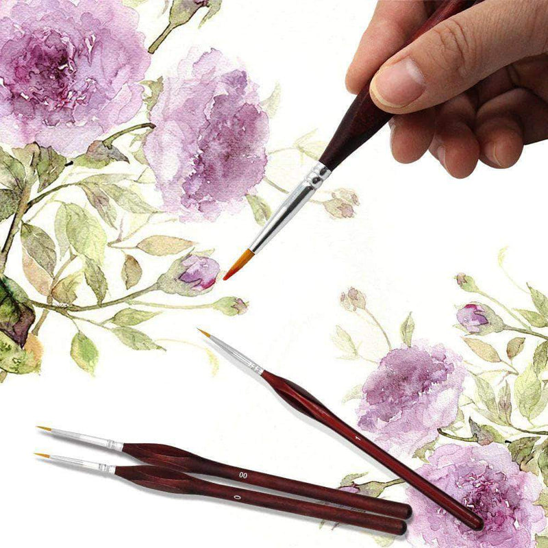 SolidStroke 7-pcs Professional Paint Brush Set for Miniature Painting - Ooala