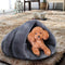 SurePet Bed Tent Kennel Nest Plush Cave House for Dog & Cat│Small Size
