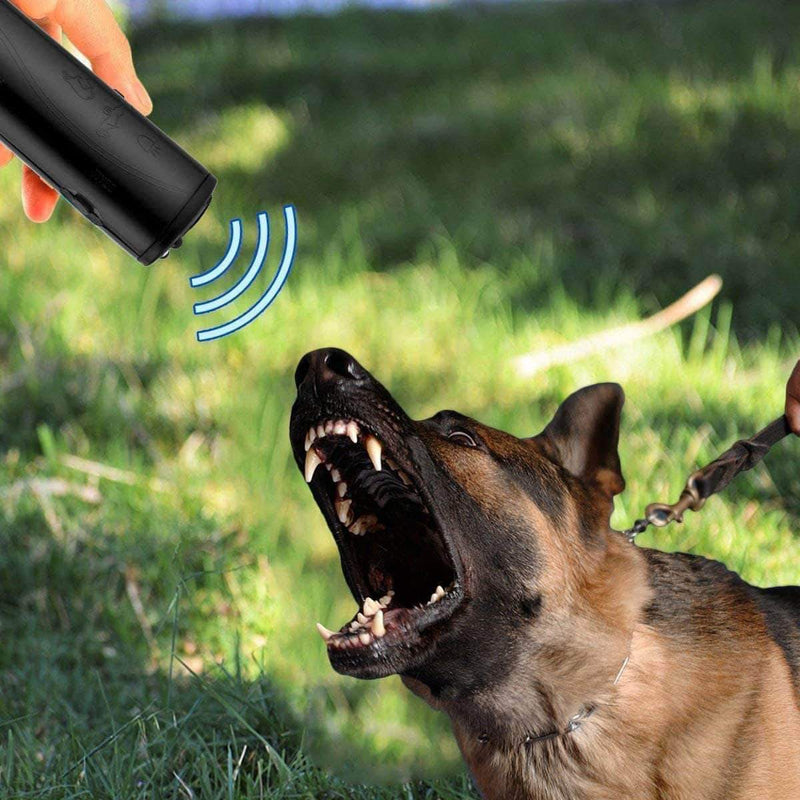 SurePet LED Ultrasonic Dog Repeller and Trainer 3 in 1 Anti- Barking Handheld Dog Training Device - Ooala