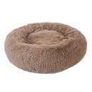 SurePet Soft Plush Round Pet Bed | Self Warming Indoor Sleeping Bed