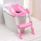 Potcity Baby Potty Training Toilet Seat with Adjustable Ladder