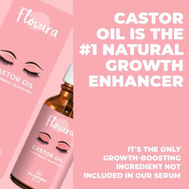Flovura Castor Oil for Eyelash Growth