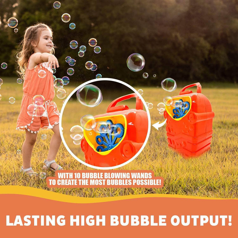 Syreos Bubble Machine for Kids | Durable & Automatic Bubble Maker Toy