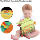 Texouse Soft Cloth Animal Tail Baby Book | Early Educational Learning Tool for Toddler
