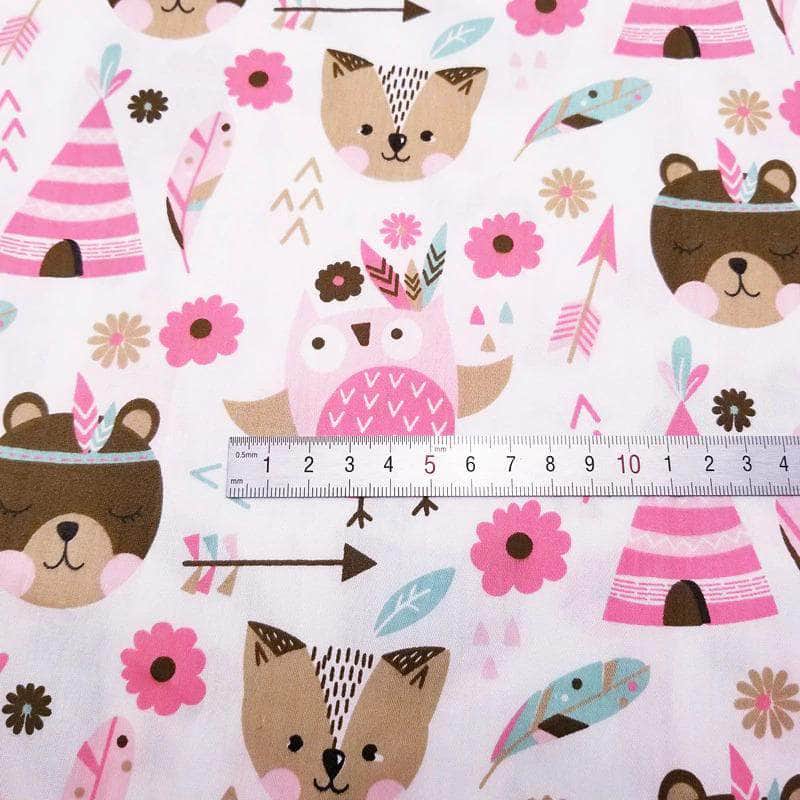 Textic Cotton Fabric for Sewing Patchwork, Fat Quarters & DIY Pattern Crafts