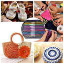 Tipine 22 Pcs Mixed Aluminum Handle Crochet Hooks | Ergonomic Knitting Needles Set
