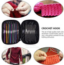 Tipine 22 Pcs Mixed Aluminum Handle Crochet Hooks | Ergonomic Knitting Needles Set