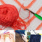 Tipine 8 pcs Aluminum Ergonomic Crochet Needles with Colorful Soft Rubber Grip Cushioned Handles