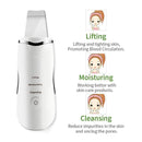 Tuimb Ultrasonic Facial Scrubber Spatula with USB Charger, Face Peeling Deep Cleaning Beauty Device - Ooala