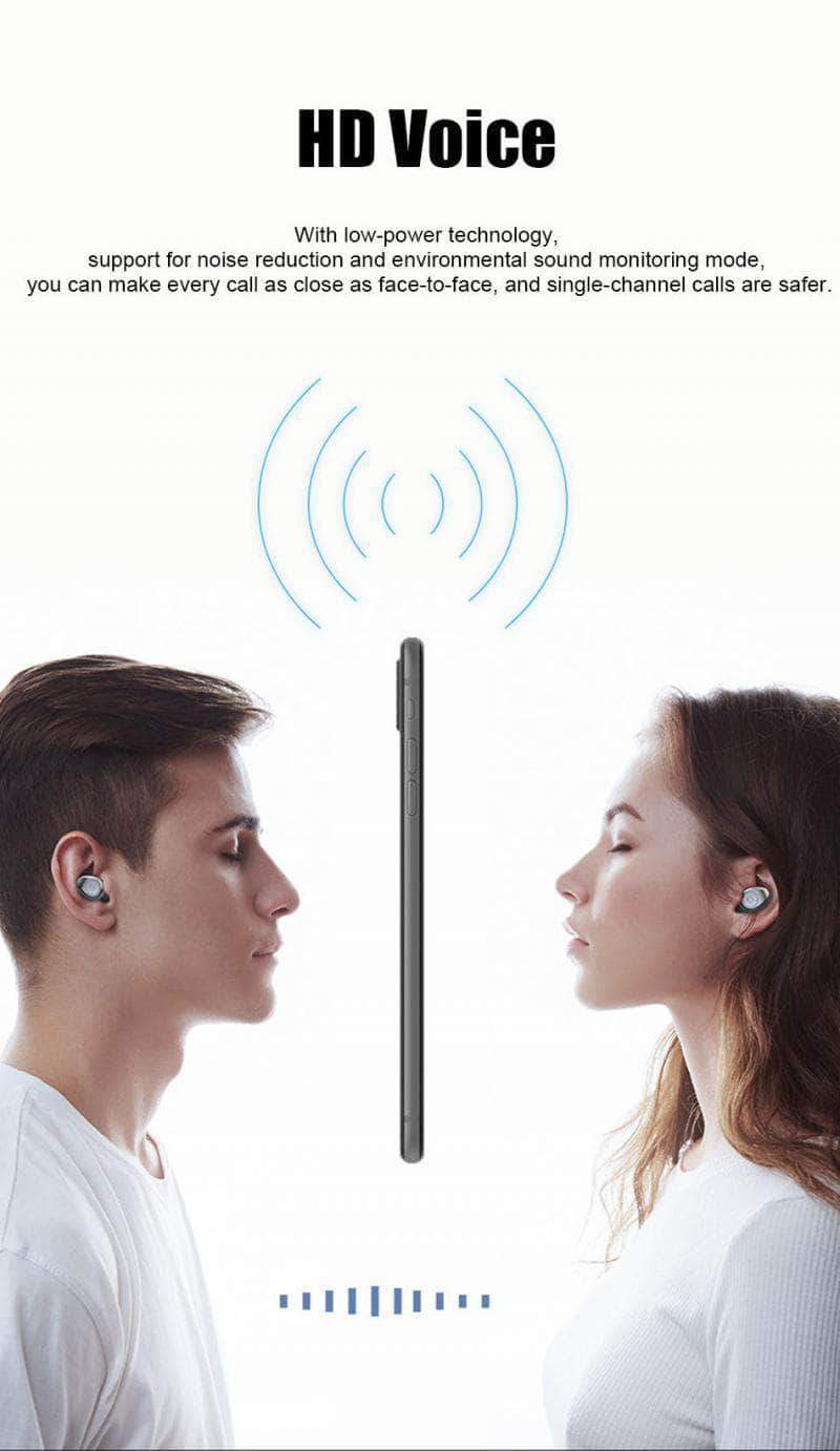 U-cord Bluetooth 5.0 Wireless Earbuds  | Stereo Sport in-Ear Headphones | 2000MAh Power Bank Headset - Ooala